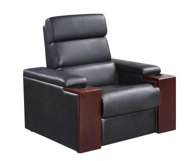 China Commercial Luxury Leather Electric Home Furniture Cinema Extended Sofa for sale