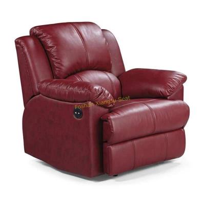 China Chesterfield SOFA XJ-VIP-008 Home Theater Luxury High Quality Leather Recliner Sofa Chair for sale