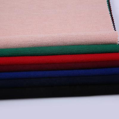 China Antistatic Colorful Textiles Double Face Recycled Polyester Scuba Crepe Fabric for sale