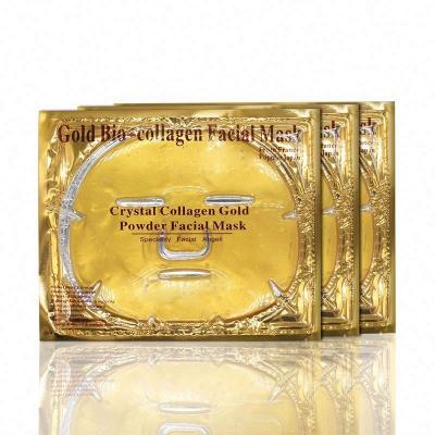 China Moisturizer CE certificate! Collagen crystal face mask, 24k gold face mask, gold bio-collagen face mask for sale