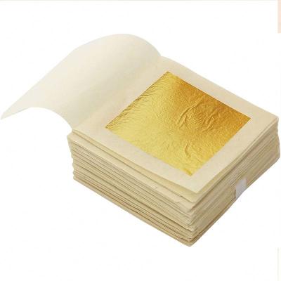 China Europe 8 x 8 cm 22K Gold Foil Edible Booklet Covers for Beauty Facial Spa Treatment Cake Baking Decoration for sale