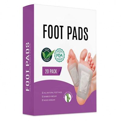 China Remove Toxin Foot Pads Bamboo Detox Vinegar Essence Pain Relief Foot Patches And Adhesive Sheets for sale