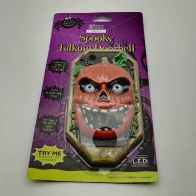 China Spooky Pumpkin Doorbell with Talking Spider Jfl for sale