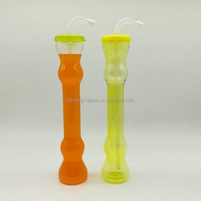 China 16OZ Disposable Plastic Slush Yard Cups With Straw for sale