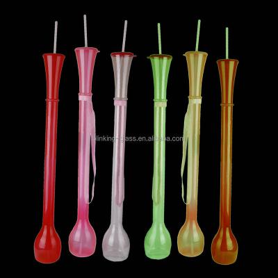 China Sustainable Plastic Yard Glass with Neck Strap and Straw - 3000ml for sale