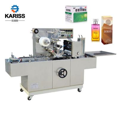 China Automatic Bopp Film Box Pill Food Perfume Packaging Equipment Cellophane Overwrapping Wrapping Machine for sale