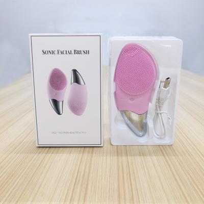 China With Massager Function Electric Facial Cleansing Sweep Waterproof Silicone Skin Face Vibrate Cleansing Massager for sale