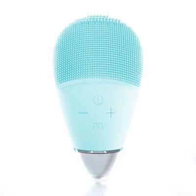 China For Home Use Silicone Soft Vibration Facial Cleansing Exfoliating Brush for sale