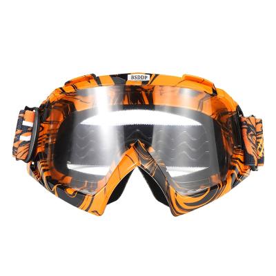 China ABS Motorcycle Riding Anti-fall Goggles Off-Road Vehicle Racing Goggles Helmet Wind And Sand Ski Glasses for sale