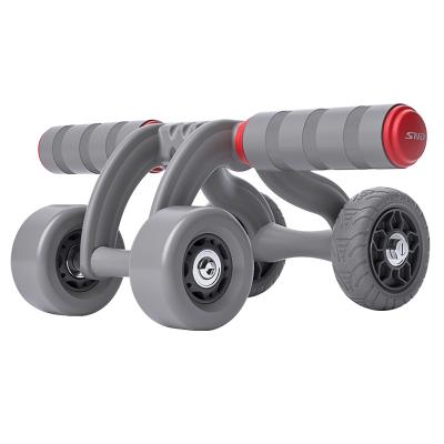 China Wholesale Home Connected New Automatic Abdominal Muscle Wheel Silent Four-wheel Abdominal Muscle Wheel Training Equipment Universal for sale