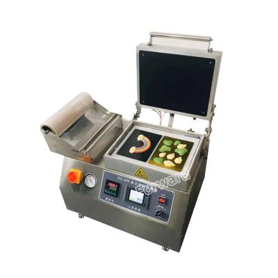 China Rotary Food Skin Vacuum Packing Machine Vacuum Skin Packing Machine for Steak Raw Meat and Seafood Vacuum Skin Packaging Machine for sale