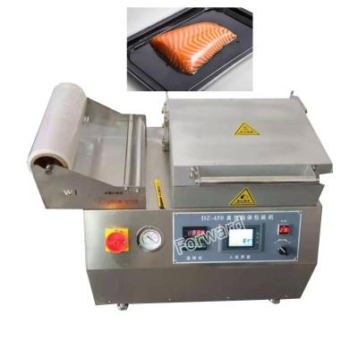 China Food Tray Film Vacuum Skin Packaging Machine for Fresh Meat Abalone Salmon Hardware Sashimi Seafood Lobster Pork Beef Steak for sale