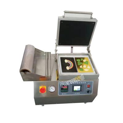 China Small Food Skin Vacuum Packing Machine Vacuum Skin Packing Machine For Vegetable Meat Fruit Beef for sale