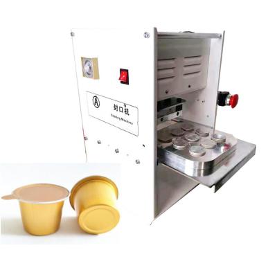 China Semi-automatic food manual heat sealing machine coffee capsules sealing machine heat sealing machine for k cup capsules for sale