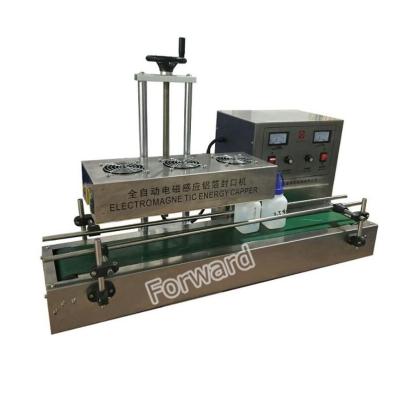 China Food Conveyor Belt Sealing Machine For Bottlesautomatic Small Induction Sealer Aluminum Foil Lid Sealing Machine for sale