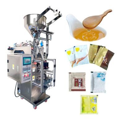 China Food 30-50 Bags / Min Tomato Sauce Paste Sachet Packing Machine Honey Ketchup Pouch Filling Machine for sale