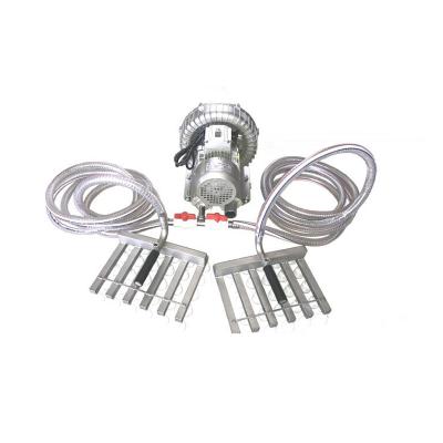 China Dairy Factory 30pcs Stainless Steel Egg Device with Vacuum Pump Egg Sucker Vacuum Egg Lifter for sale