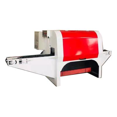 China Diameter 40cm Horizontal Wood Cutter Multi Blade Log Cutter 380V Circular Saw Multiple Rip Saw Machine for sale