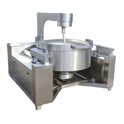 China Vegetable Processing Plant 100-500L Large Electromagnetic Planetary Mixer Cooking Pot, Industrial Folding Cooking Pot for sale