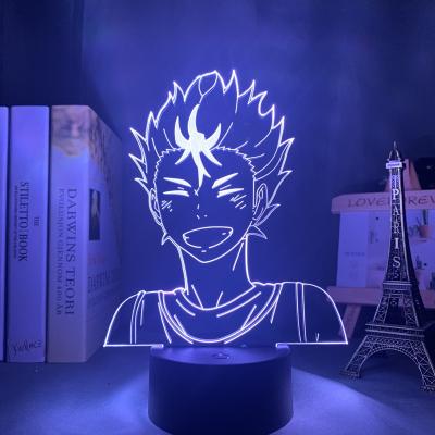 China TW-2278 Haikyuu Yu Nishinoya 3D Table Lamp Children Kid Birthday Gift Modern Manga USB 3d LED Table Lamp for sale