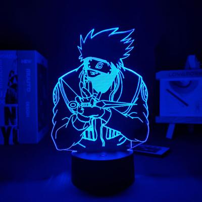 China Modern TW-183 Manga Noruto Figure 3D Lamp Gift For Children 7 Colors Light Touch Sensor 3D Table Lamp In Stock for sale