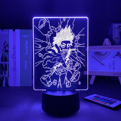 China Modern TW-1774 My Hero Academia Table Lamp Eijiro Kirishima 3D LED Table Lamp For Room Deco Birthday Gift for sale