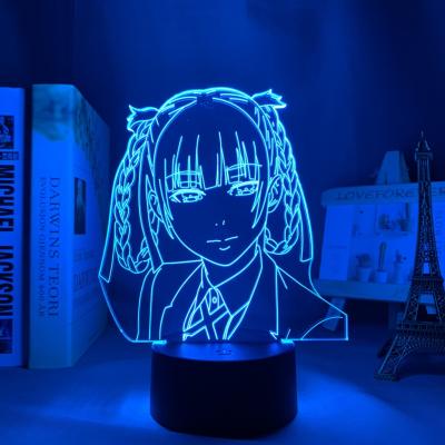 China TW-2452 Chronicle Gamer Kakegurui Modern Kirari Momobami Led Night Light For Bedroom Decor Anime 3d Remote Control Night Light for sale