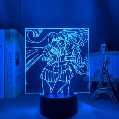 China Modern Touch Anime 3D LED Sensor Lamp TW-2454 Chronic Kakegurui Player For Bedroom Decor Birthday Gift Kakegurui LED Desk Lamp for sale