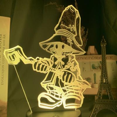 China Modern Final Fantasy Vivi Ornitier Figure Kids Night Light Led Color Changing Bedroom Decorative Light Cool Gift For Kids Bedside Lamp for sale