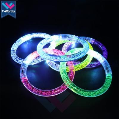 China Festival Promotional Low Price Nightclub Concert Acrylic Led Flashing Wristband For Party for sale