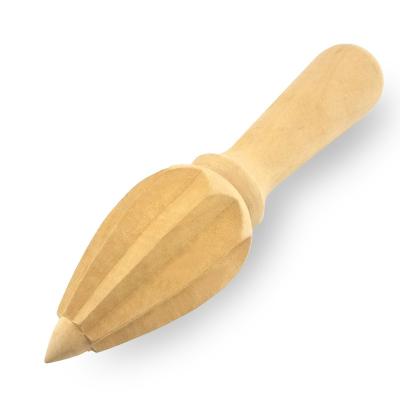 China Sustainable Kitchenware Wooden Lemon Squeezer Orange Squeezer Reamer for sale