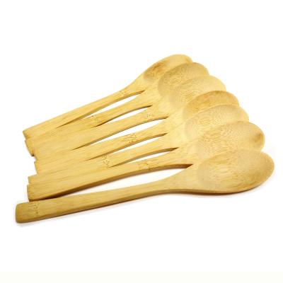 China Viable Reusable Hot Selling Small Bamboo Spoon For Kid Spoon Coffee Moving Bamboo Jam Honey Soup Spoon For Baby for sale