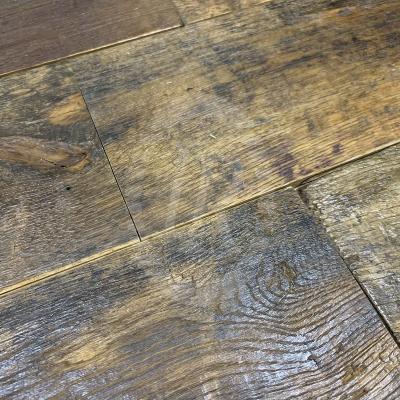 China Europen reclaimed oak wax oiled solid plank flooring for sale