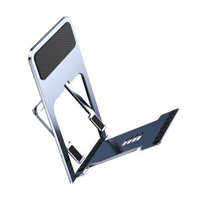 China Adjustable Foldable Mobile Phone Holder Multi-angle Ally Material Flexible Phone Stand for sale