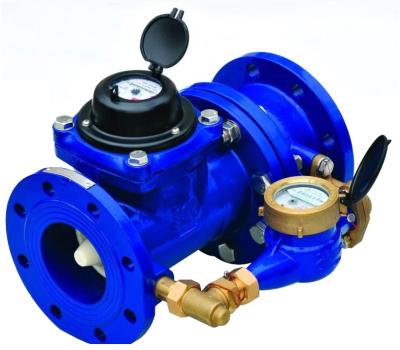 China Woltman Type High Performance Cast Iron Flange End Compound Water Meter for sale