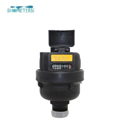 China dn20 plastic drinking water meter piston volumetric water meter for sale