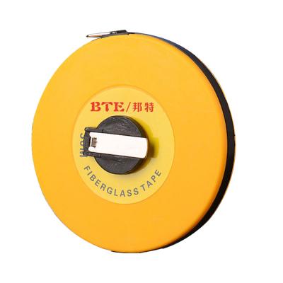 China Quality Logo Cheap Full Enclosed Hand Custom Made PVC ABS 10m 15m 20m 30m 50m Portable BTE Factory Good Material Fiberglass Measuring Tape for sale