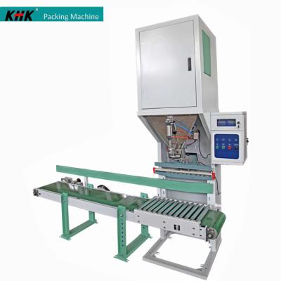 China Wooden Semi Automatic Pellet Fertilizer 15kg Pellet Bagger Packing Machine for sale