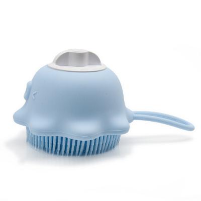 China EXFOLIATING Children's Bath Brush Massage Brush Multifunctional Filling Liquid Lotion Silicone Bath Brush for sale