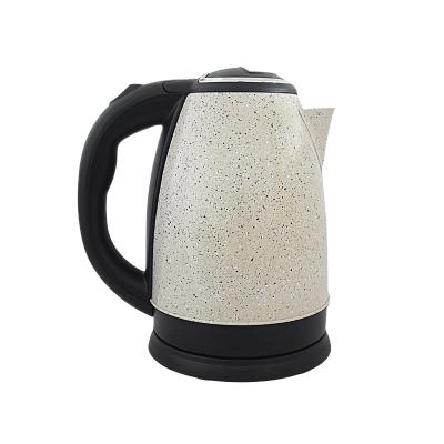 China 1.8 Liter Electric Kettle White 360 ​​Degree Rotation Base With Dot Black Color For Boiling Water Plant for sale