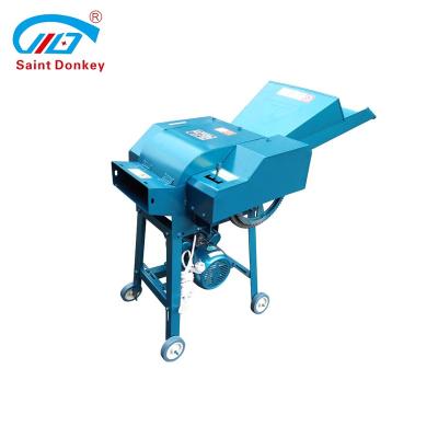 China Portable Hotels Chaff Cutter Grass Cleaver Animal Feed Alfalfa Shredding Machinery Price Electric Power for sale