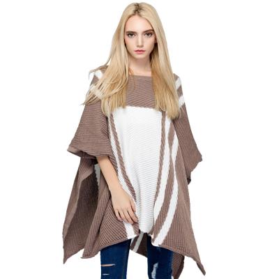 China Anti-wrinkle Factory Wholesale Spring O-Neck Boho Kintting Sleeveless Poncho Sweaters For Women Wind for sale