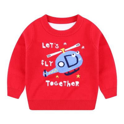 China Anti-Wrinkle OEM ODM Kids Knitting Sweater Long Sleeve Crewneck Pullover Flat Pattern Children's Knitting Sweater From China Factory for sale