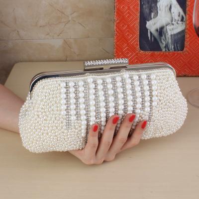 China 2021 Fashion Luxury Beaded Rhinestone Handmade Women Evening Clutch Bags For Wedding Party for sale