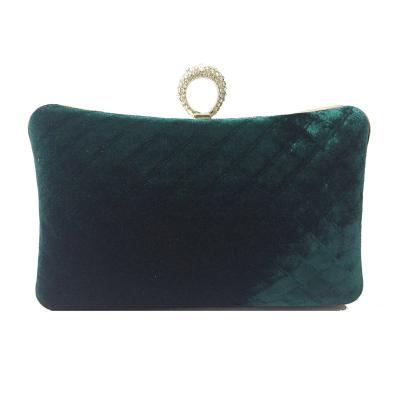 China Metal And Fabric Guaranteed Quality Price Wedding Women Suitable Dinner Bags Green Evening Bag for sale