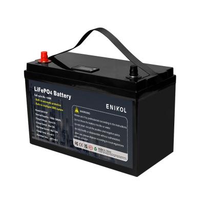 Chine 12V RV à cycle profond LiFePo4 batterie 100ah Smart Energy batterie au lithium solaire à vendre