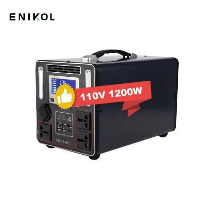 China Outdoor LiFePO4 Portable Power Station Generator 110V 220V 1200W 120ah zu verkaufen