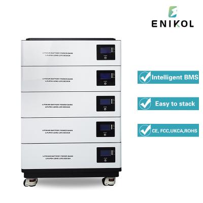 Κίνα 48V Solar Battery Solar Energy System 300ah 48v Lifepo4 Energy Storage Battery Rack 51.2v stackable battery 15kwh προς πώληση