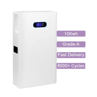 China LCD Display 48V 200AH Lithium Iron Phosphate 10KW Home Energy Storage Battery zu verkaufen