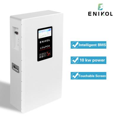 China 48V Lithium Battery 15KWH 51.2V 300Ah Wall Mounted LiFePO4 Battery With Touchable Screen zu verkaufen